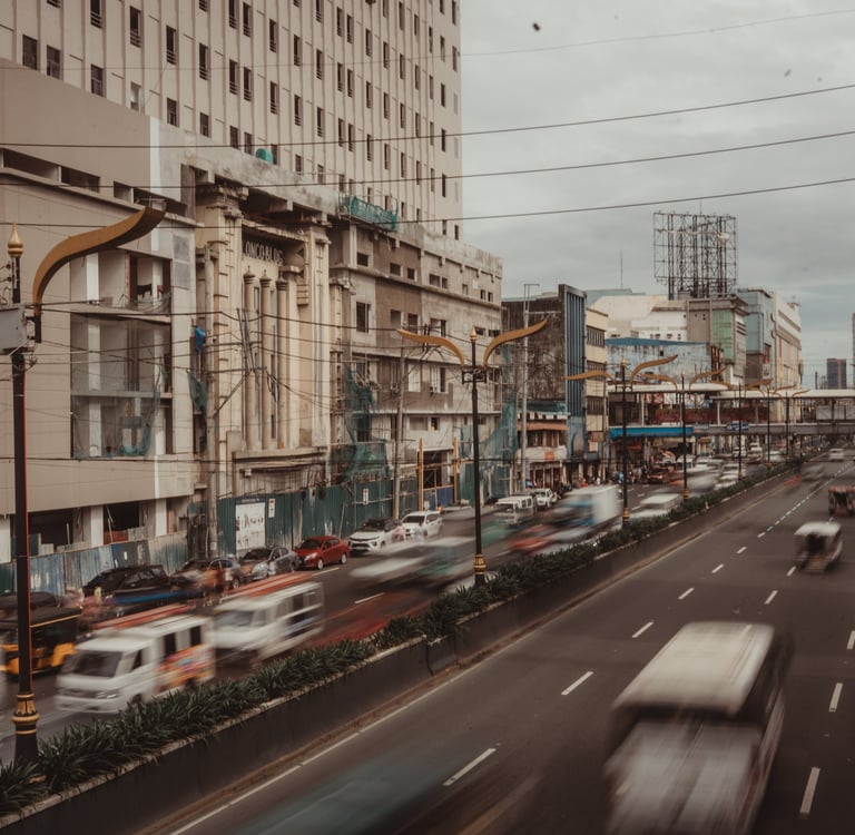 Quezon Blvd. near Quiapo in Manila