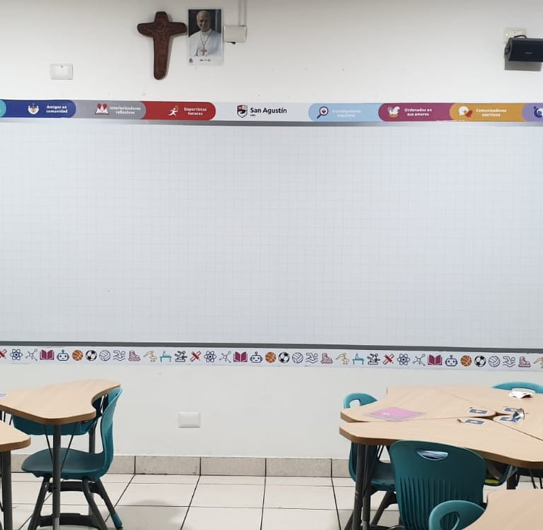 Pizarra Ferrosa para colegios