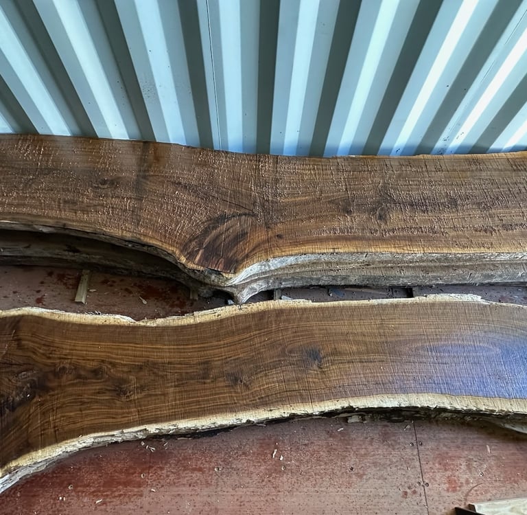 black walnut slabs for counter tops or other building projects