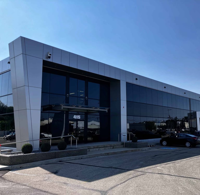 Commercial building in calgary pressure washing and window cleaning