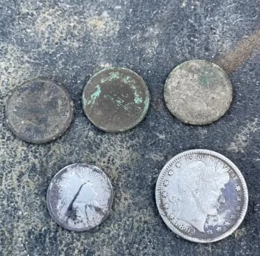 Barber dime and quarter 1800"s