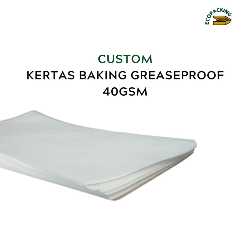 Kertas Baking Greaseproof 40gsm - ecopacking
