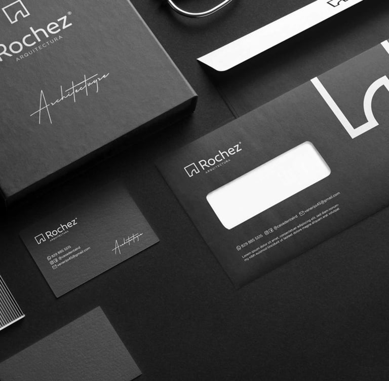 minimalist architect stationery