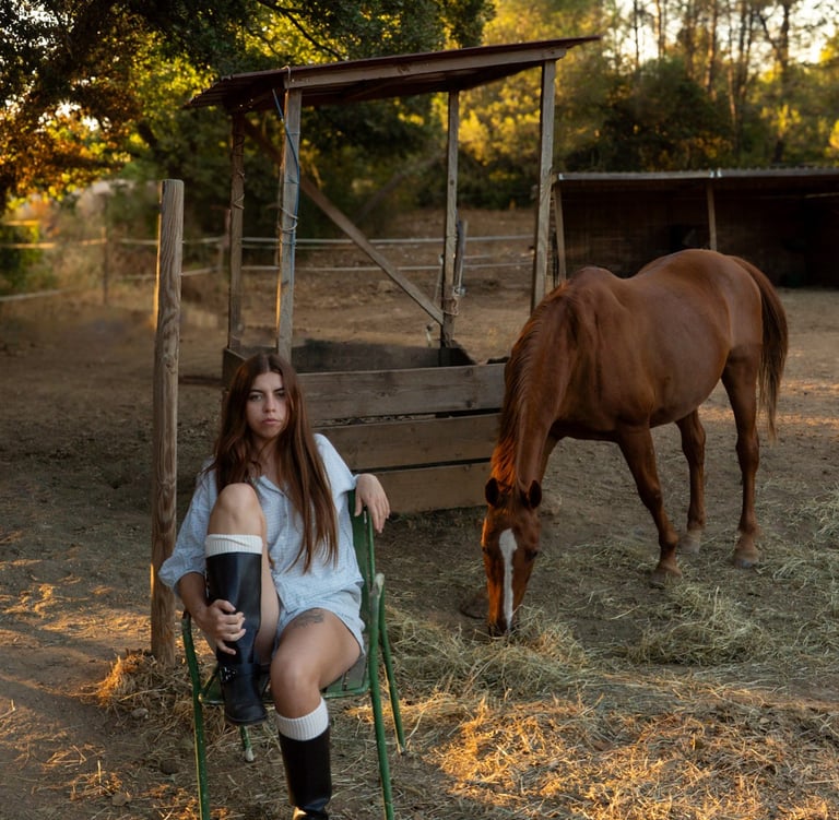 Photo équitation, portrait femme et cheval, photo éditoriale cheval