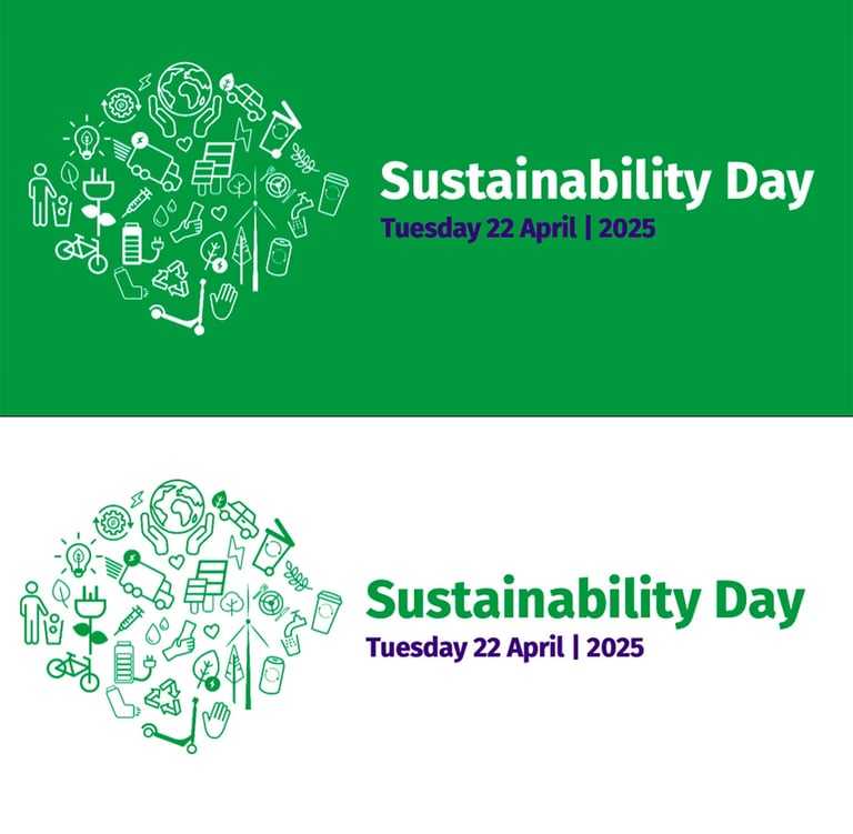 NHS Earth Day Campaign logo for sustainability day