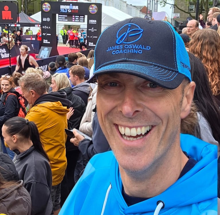 Ironman 70.3 Bolton supporting Athletes. James Oswald Coaching