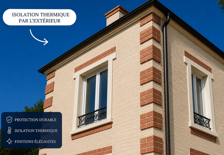 Façade isolée par l’extérieur – performance et finition haut de gamme