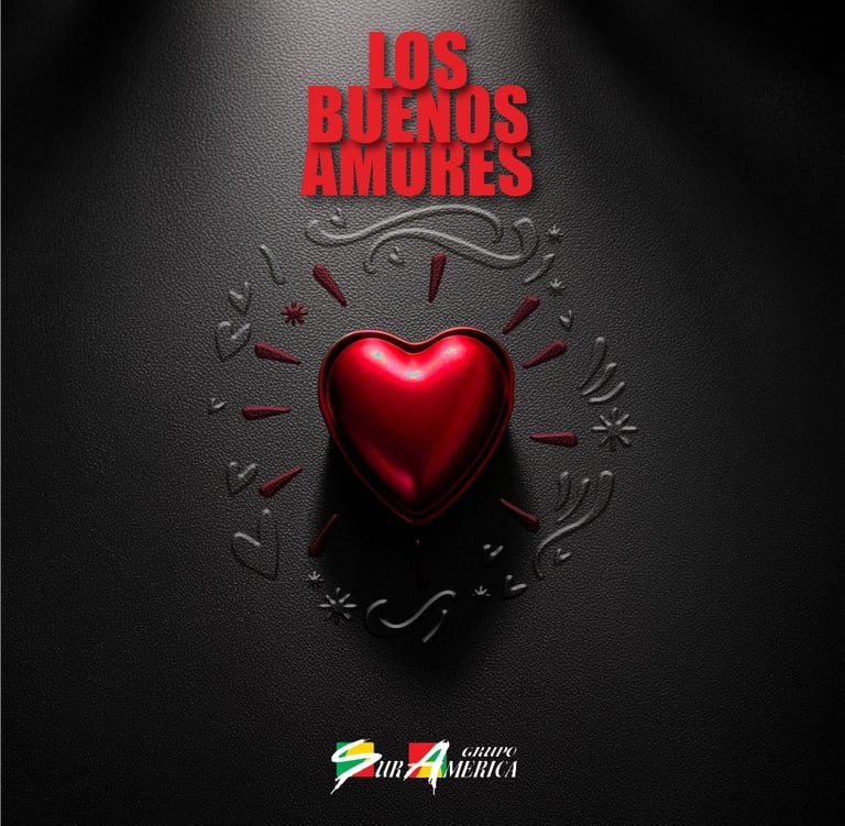 Los Buenos Amores, Carátula de la mas reciente produccion discográfica del Grupo Suramérica
