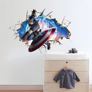 Wall sticker superhero