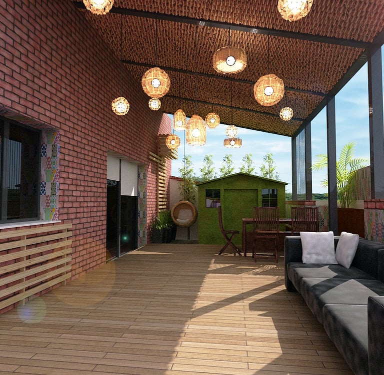 Terrace remodeling in Nazaret, Valencia, Spain