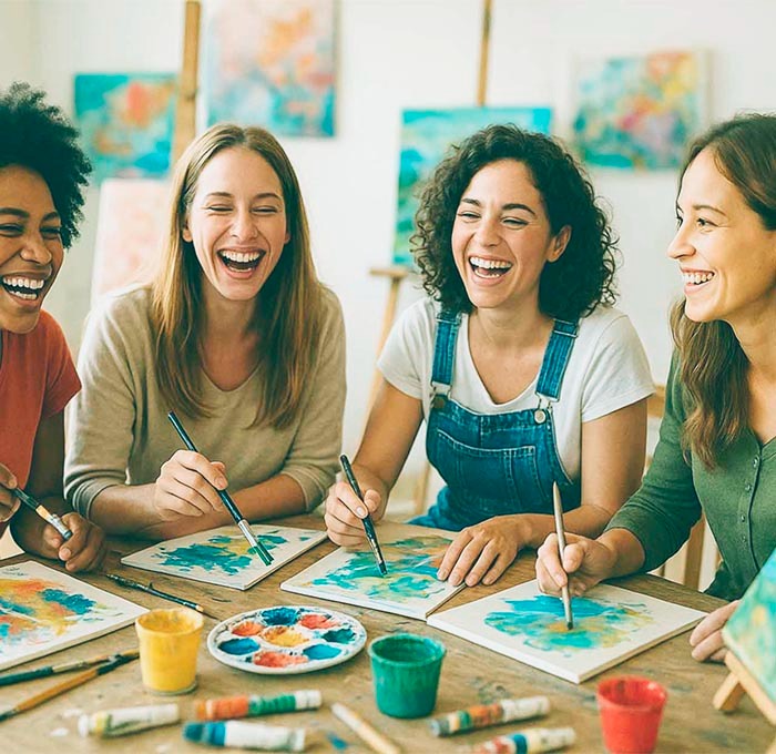 Mixed media Art classes with Allison Orthner