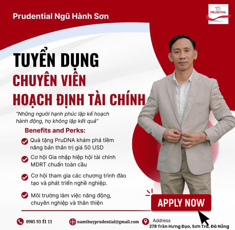 Tuyển dụng chuyên viên hoạch định tài chính tại Đà Nẵng