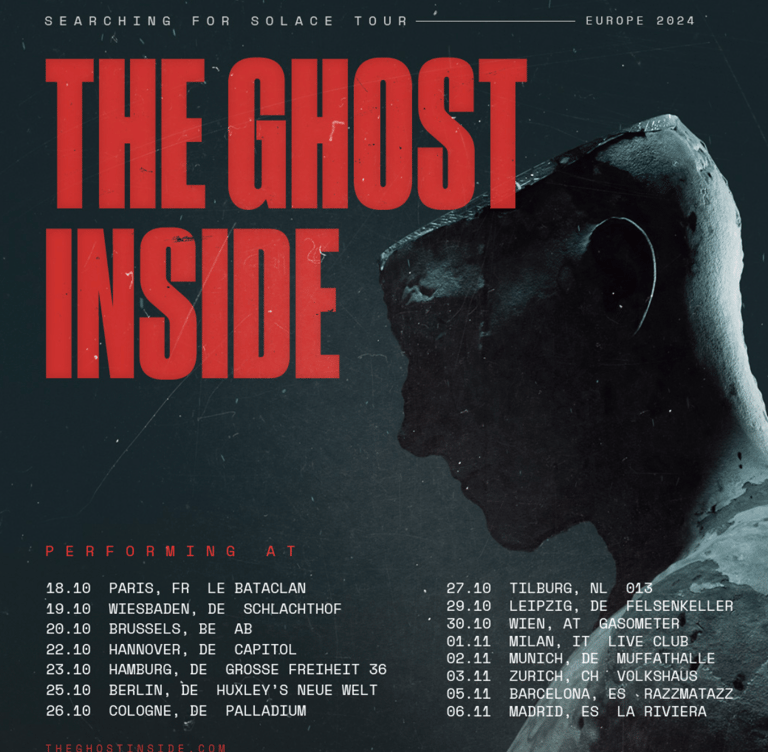 The Ghost Inside tour dates for europe
