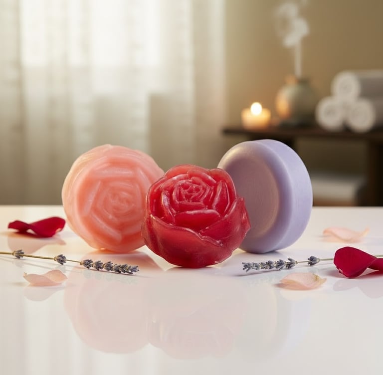 Floral soaps