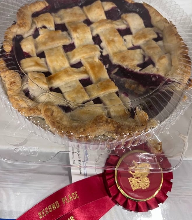 maryland state fair second place blueberry pie
