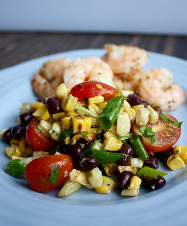tasty grilled corn salad