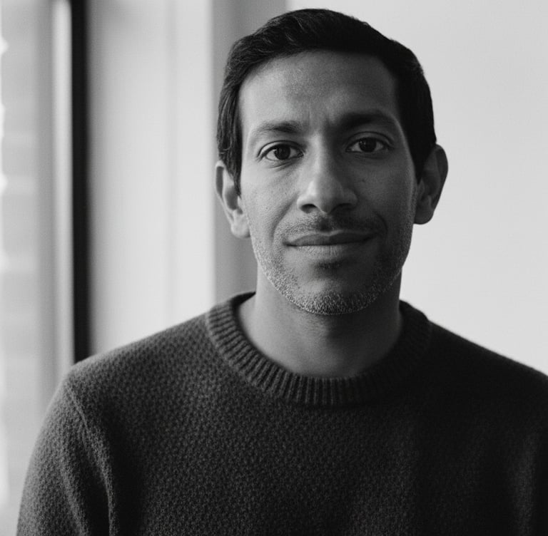 Portrait of Vivek D. Menon, sci-fi author of One Destroyer's Dharma