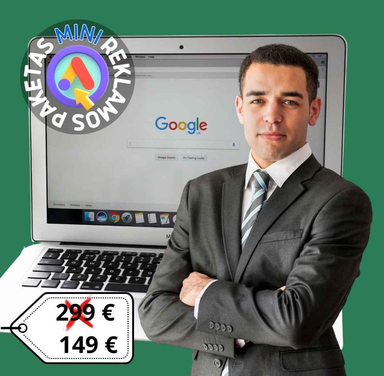 Google reklamos paketas MINI