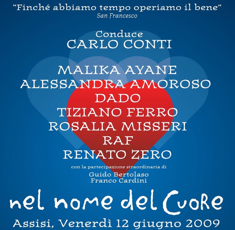 Copywriter per il below the line di 5 edizioni della produzione tv Nel Nome del Cuore