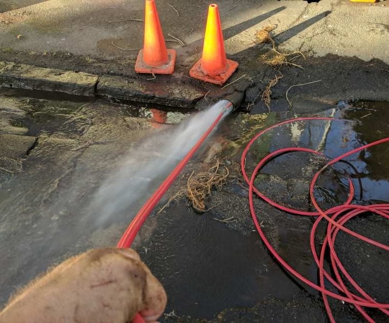 Unblocking a drain in Mornington