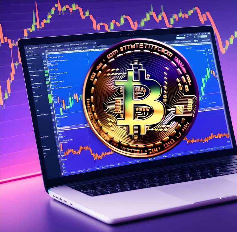 Bitcoin on top of trading charts