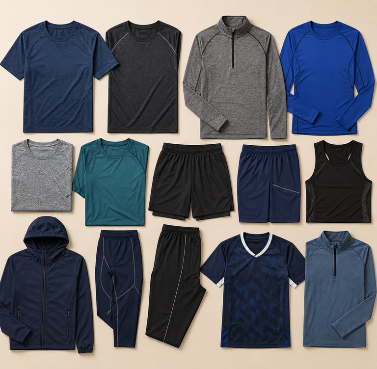 High-performance sportswear and activewear apparel