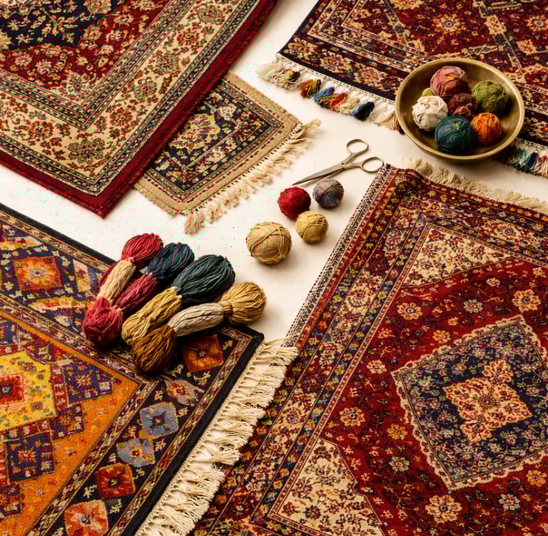 Handwoven carpets and rugs