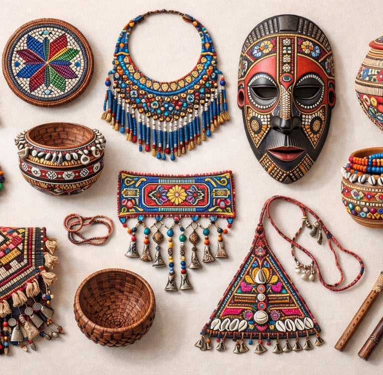 Authentic tribal craft items
