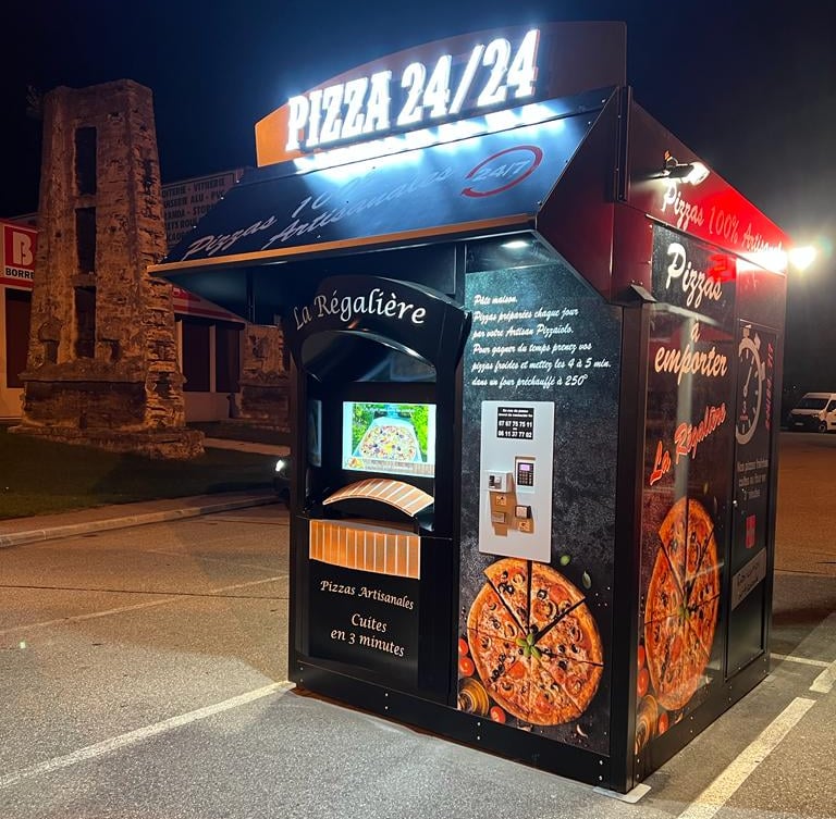 Kiosque pizza de nuit