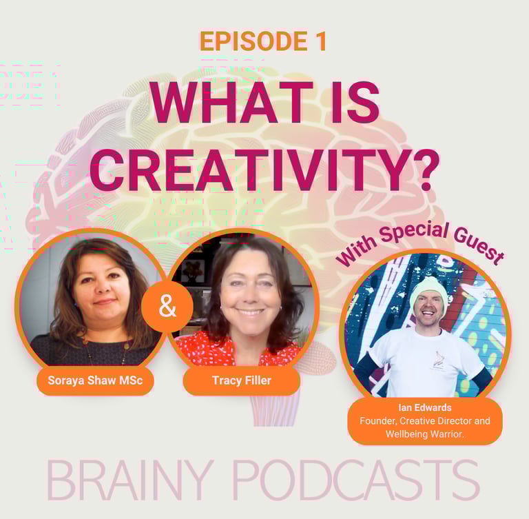 Episode 1 - What is Creativity? Soraya Sha & Tracy Filler with special guest Ian Edwards 