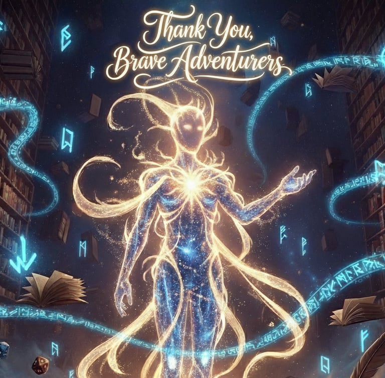 The Voice - AI Gamemaster thanking contributors