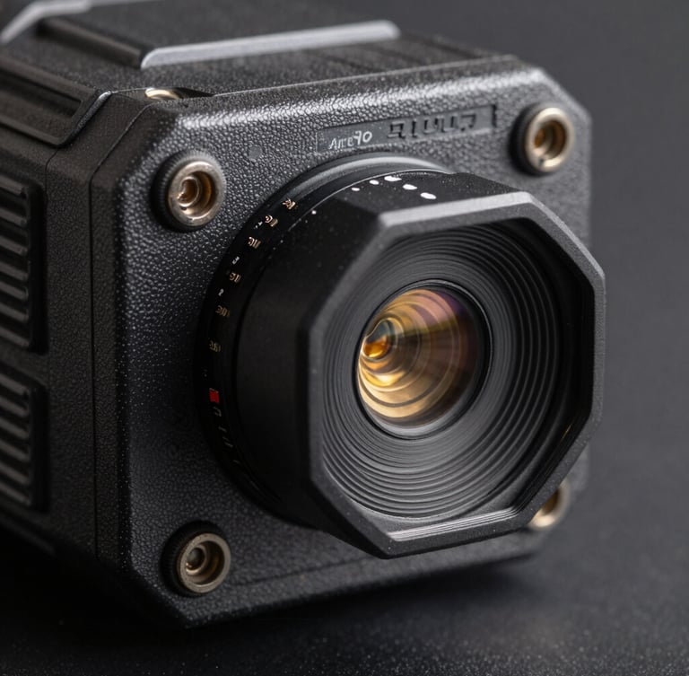 Extreme close-up of the ruggedized AeroChain sensor unit, showing the IP67-rated sealed casing and precise thermal probe connector