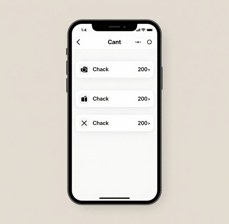 A crisp, high-fidelity portrait screenshot of an annotated mobile ad layout, showing clean structural lines and text callouts on a soft beige background.