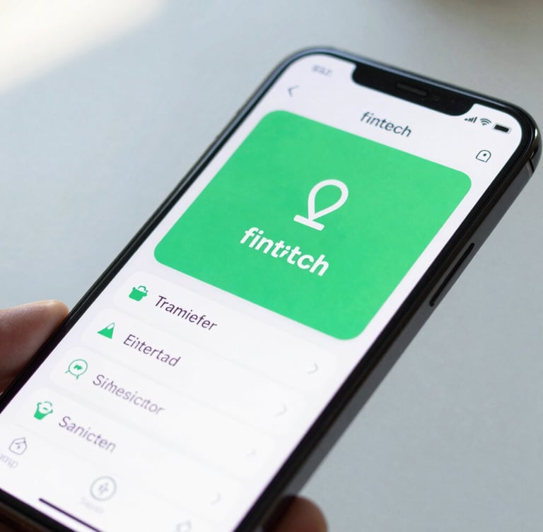 A close-up of a modern smartphone displaying a clean fintech transfer application with a green success screen, bright natural daylight, shallow depth of field