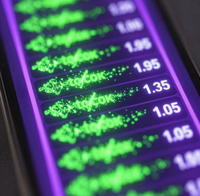 Dynamic close-up of a smartphone screen displaying active jackpot tickers, glowing emerald green fairy dust trails, high contrast 3D render