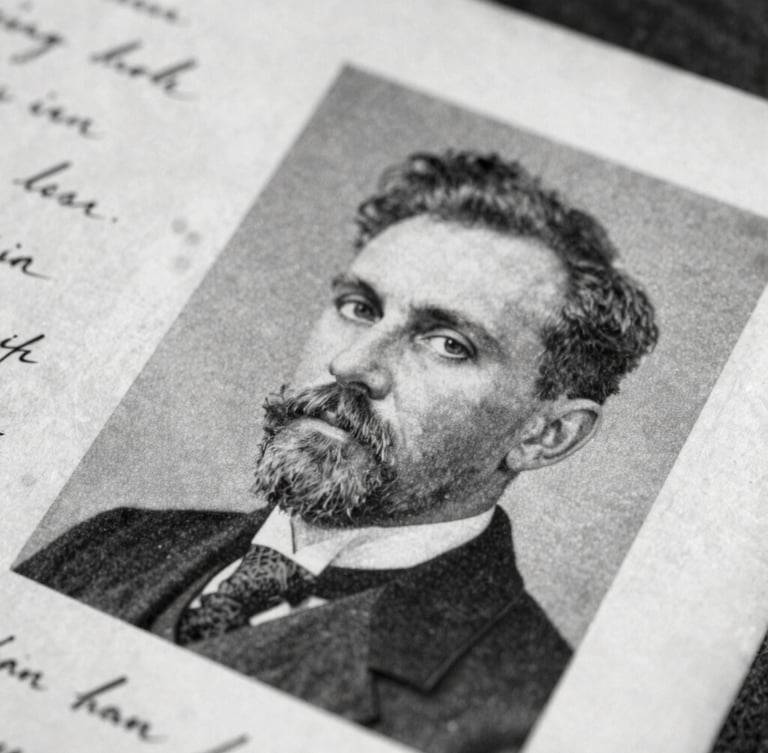 Close-up macro of aged, handwritten documents with visible ink stains and heavy film grain, in high contrast black and white, natural light, 35mm vintage archival photography.