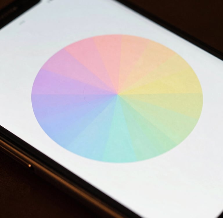 High-fidelity macro close-up of a Pixel phone screen displaying a minimalist squircle-based puzzle game, vibrant pastel colors, soft studio light reflecting off the glass edge.
