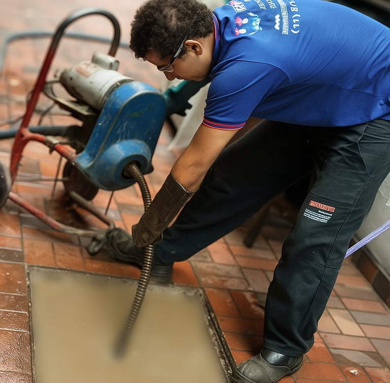 desentupimento de caixa de gordura