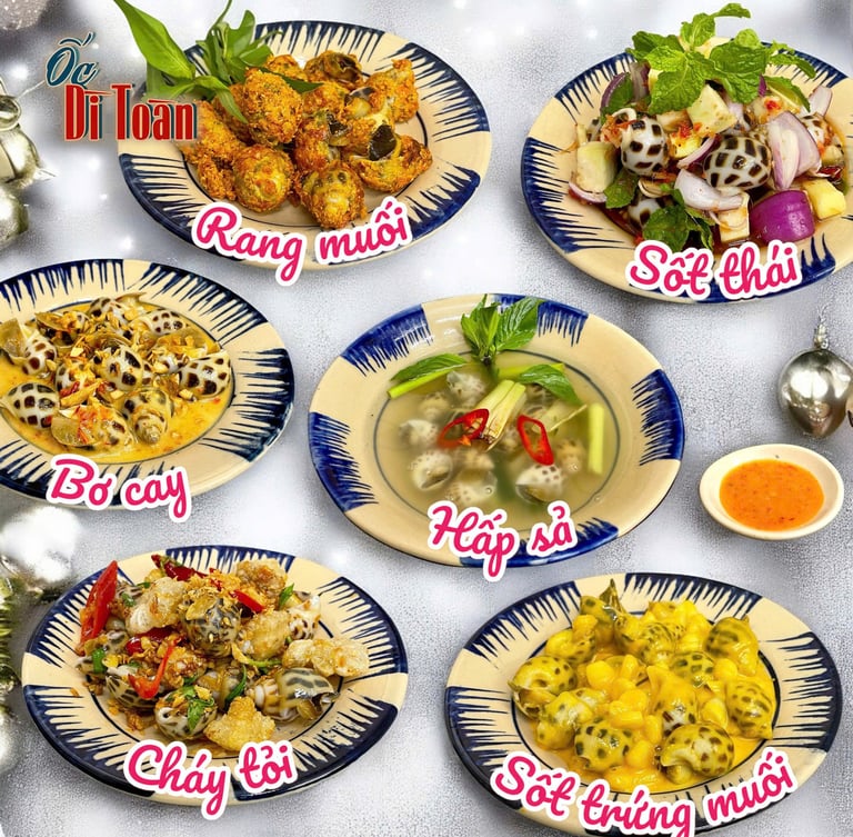 Combo "LÊN HƯƠNG XUÂN" tại Ốc Dì Toàn - quán ốc ngon Bình Thạnh