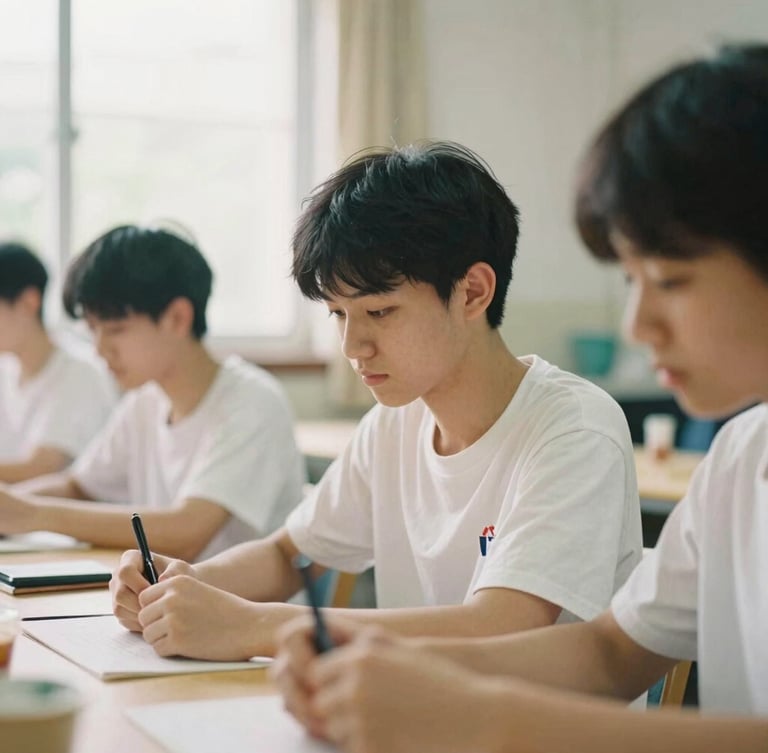 A high-school student in a collaborative workshop, natural soft window light, warm editorial photography, shallow depth of field, 35mm film aesthetic