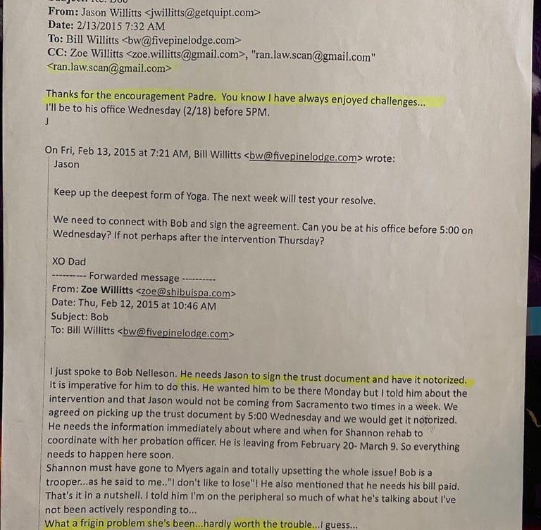 Jason Willitts Colluding with Bill Willitts