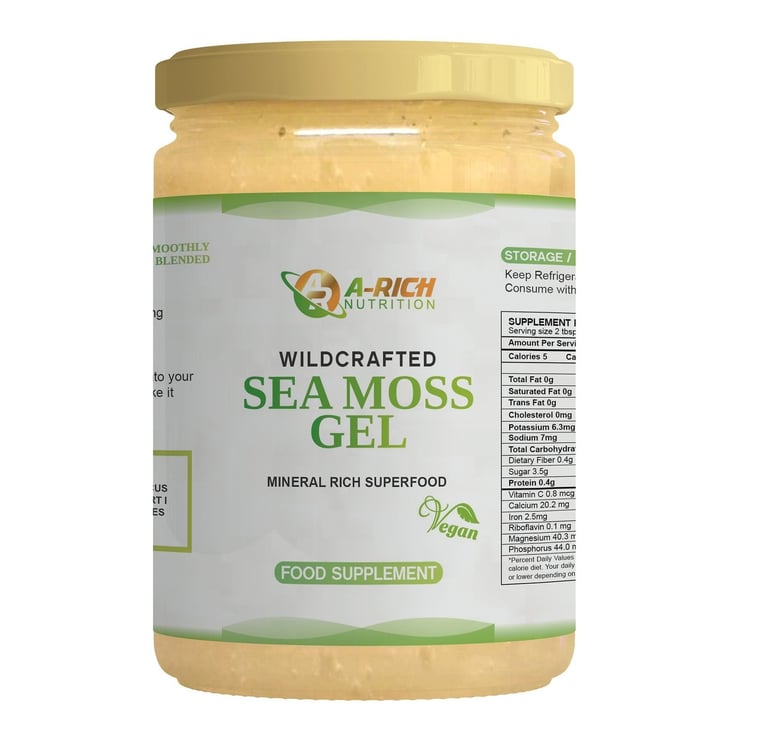 a jar of seaweed gel