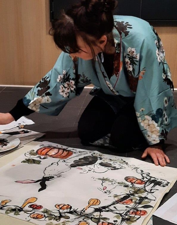 demonstration peinture chinoise