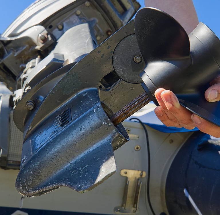 Pic of Damaged Skeg on Lower Unit