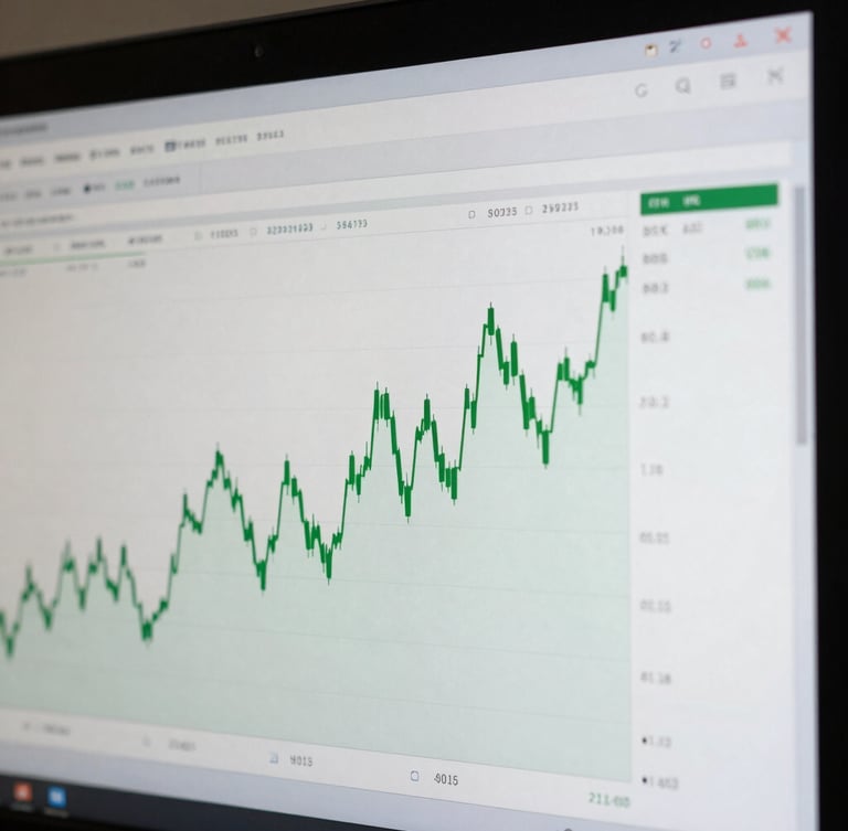 A high-fidelity, close-up crop of a financial dashboard on a screen, clean slate borders, sharp green data flow indicators, clinical daylight.