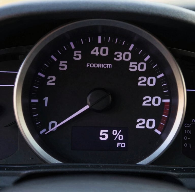 Close-up of a speed performance dashboard showing a ninety-nine percent score, dark mode UI, purple accents