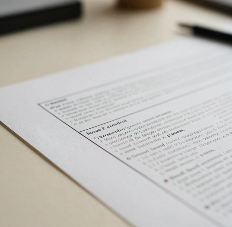 Macro close-up of a physical print layout on a warm cream desk, editorial pencil markups in the margin, soft overcast London daylight, shallow depth of field, 35mm film.