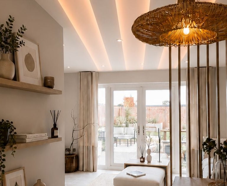 invisible heating in ceiling