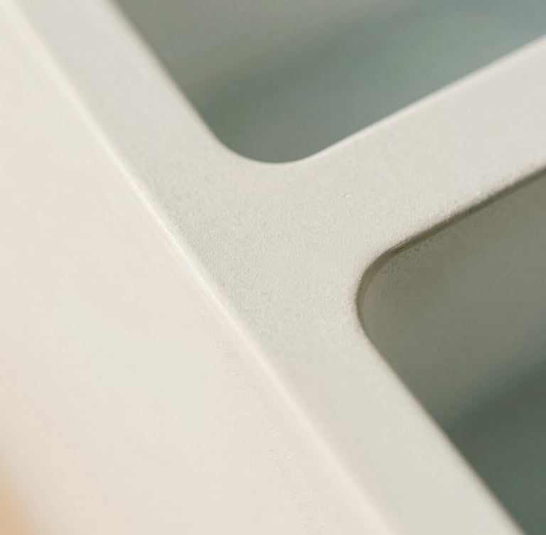 Macro detail of a clean technical interface, soft daylight, warm tones, minimalist geometric composition, 35mm