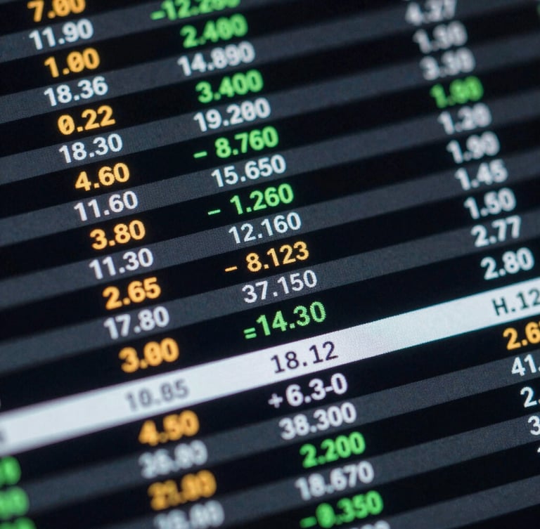 Extreme close-up macro crop of a digital spreadsheet matrix displaying real-time ad performance metrics, cool screen glow, high contrast.